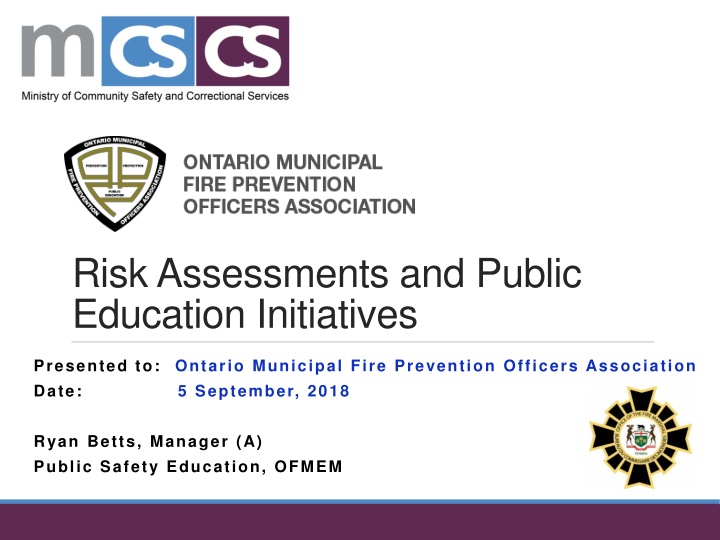 risk assessments and public education initiatives n.w