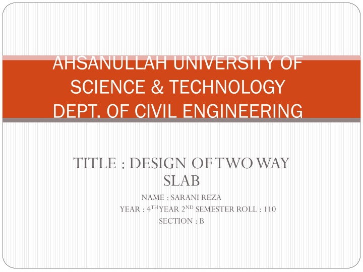 ahsanullah university of science technology dept n.w