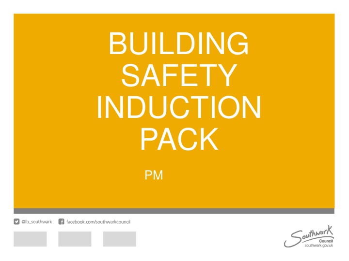 building safety induction pack n.w