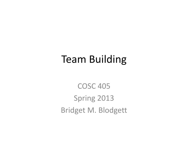team building n.w