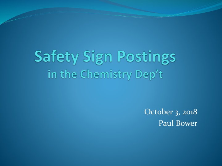 october 3 2018 paul bower n.w