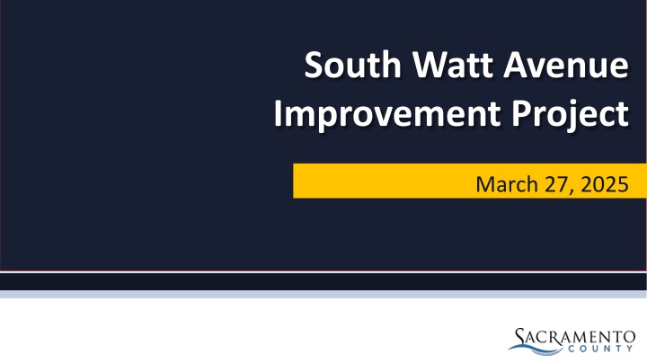 south watt avenue improvement project n.w