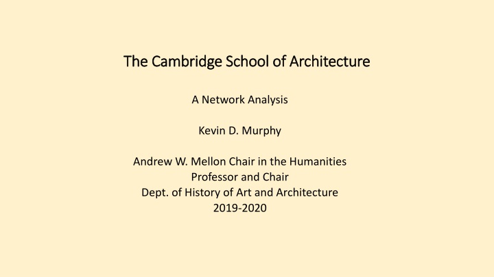 the cambridge school of architecture n.w