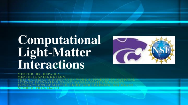 Computational Light-Matter Interactions: A Theoretical Approach