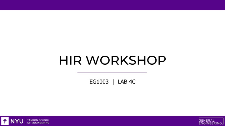hir workshop n.w