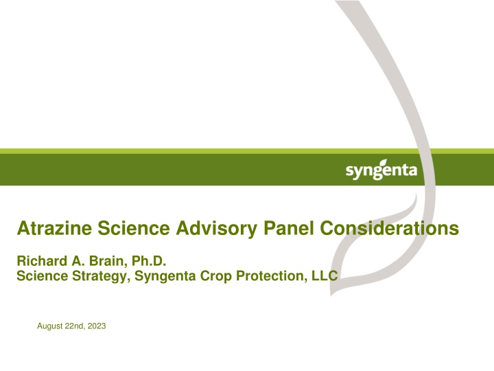 atrazine science advisory panel considerations n.w