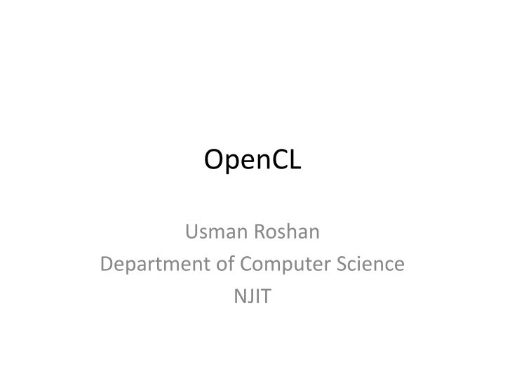 opencl n.w