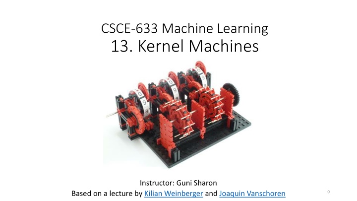 csce 633 machine learning 13 kernel machines n.w