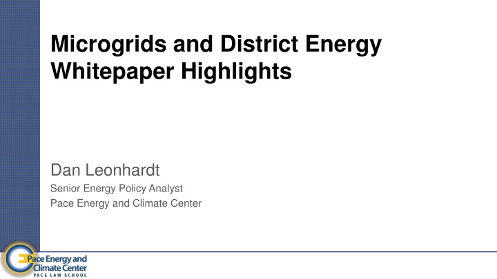 microgrids and district energy whitepaper n.w
