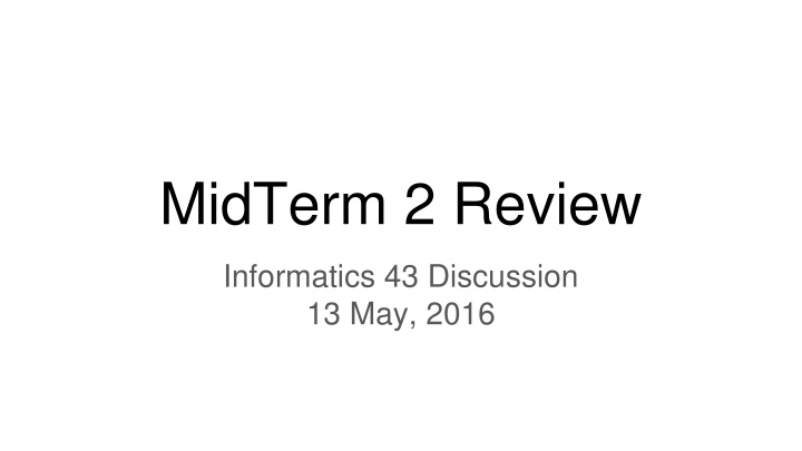midterm 2 review n.w