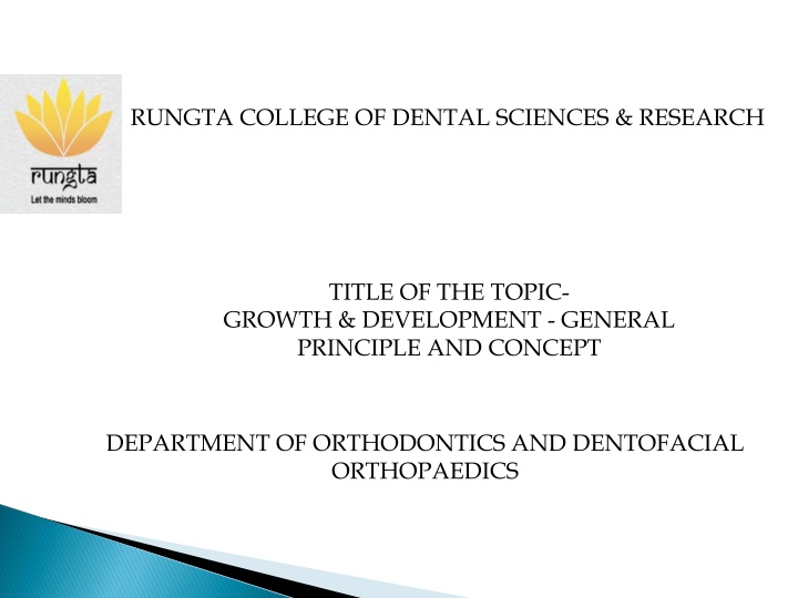 rungta college of dental sciences research n.w