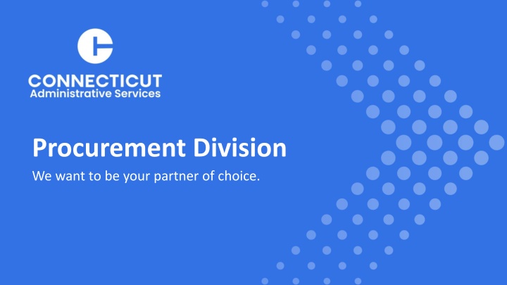 procurement division we want to be your partner n.w