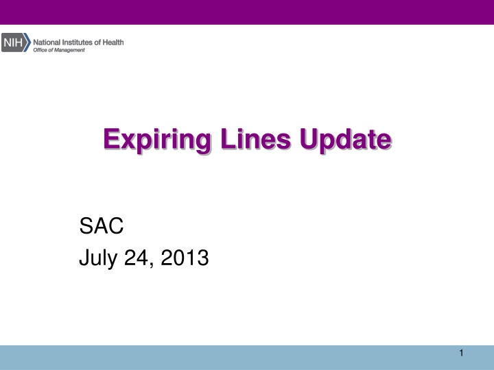 expiring lines update n.w