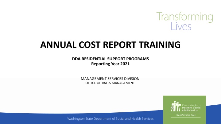 annual cost report training n.w