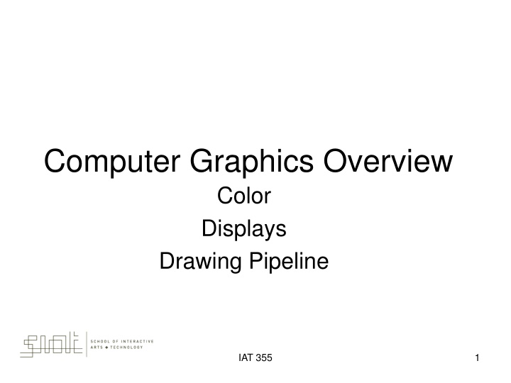 computer graphics overview color displays drawing n.w