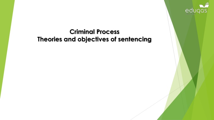 Criminal Process Theories and Objectives of Sentencing