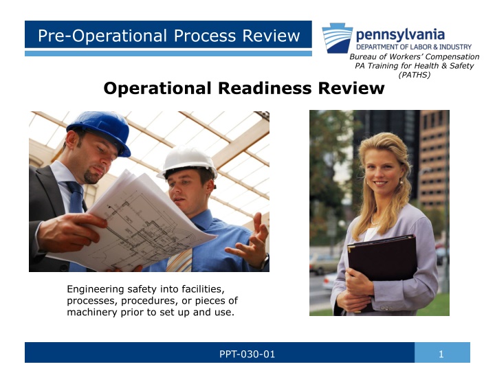 pre operational process review n.w