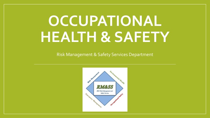 occupational health safety n.w
