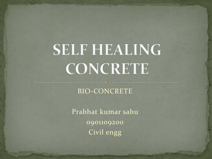 self healing concrete n.w