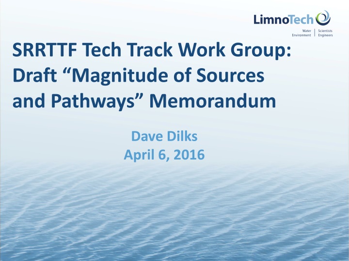 srrttf tech track work group draft magnitude n.w