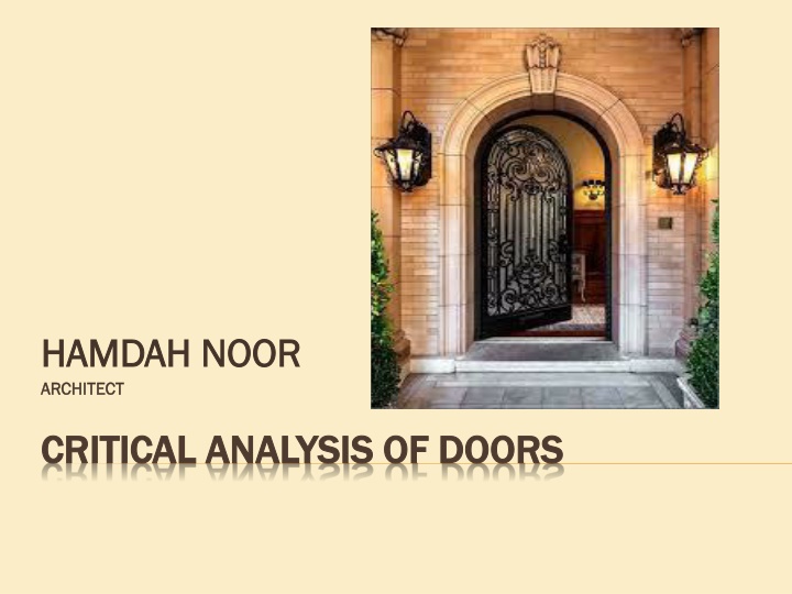 hamdah noor hamdah noor architect architect n.w