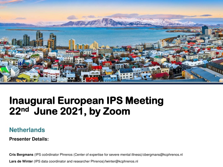 inaugural european ips meeting inaugural european n.w