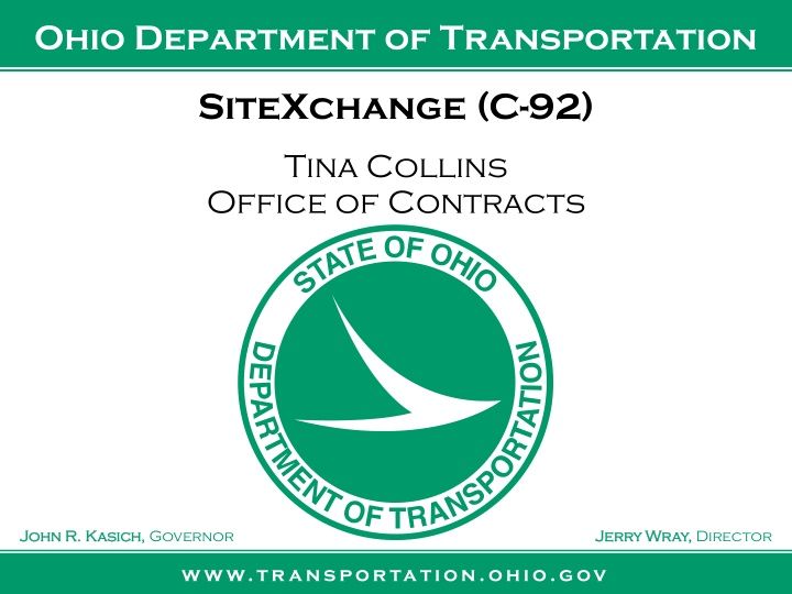 ohio department of transportation n.w