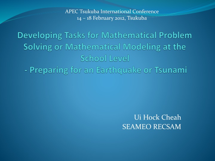 apec tsukuba international conference n.w