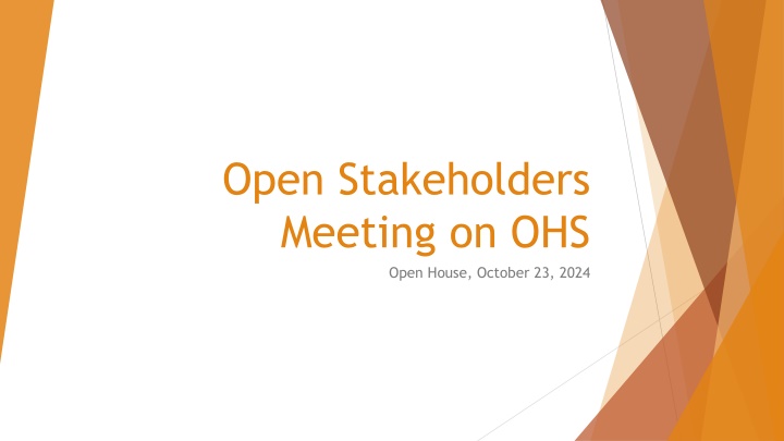open stakeholders meeting on ohs open house n.w