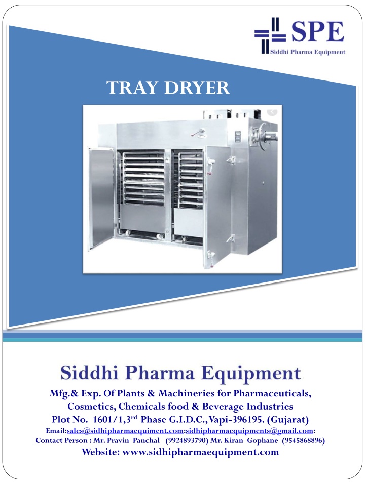 tray dryer n.w