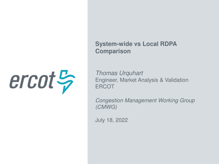 system wide vs local rdpa comparison n.w
