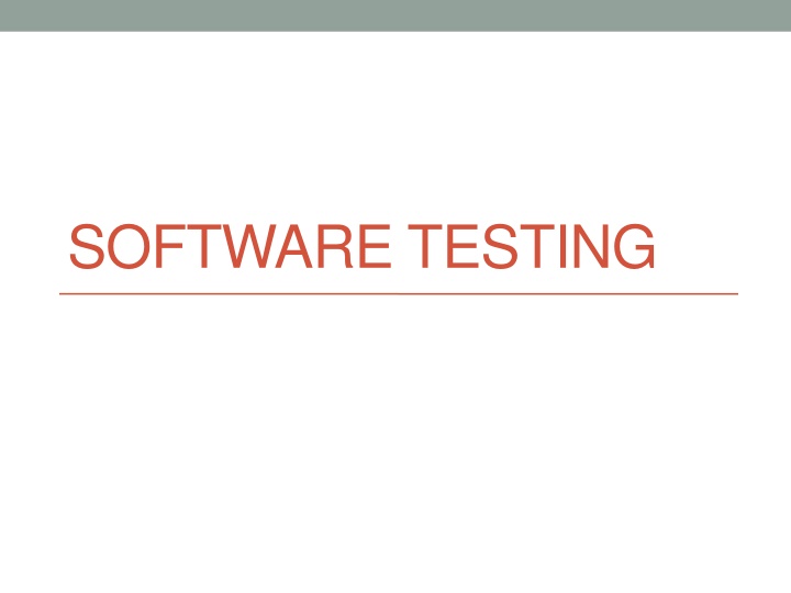 software testing n.w