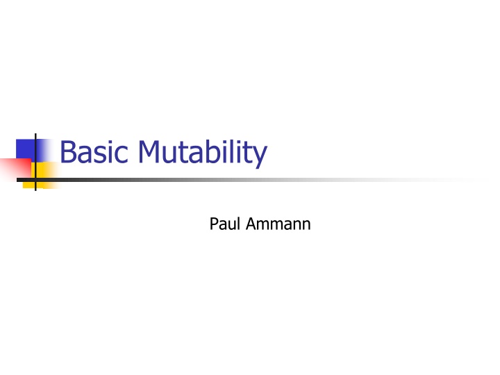 basic mutability n.w