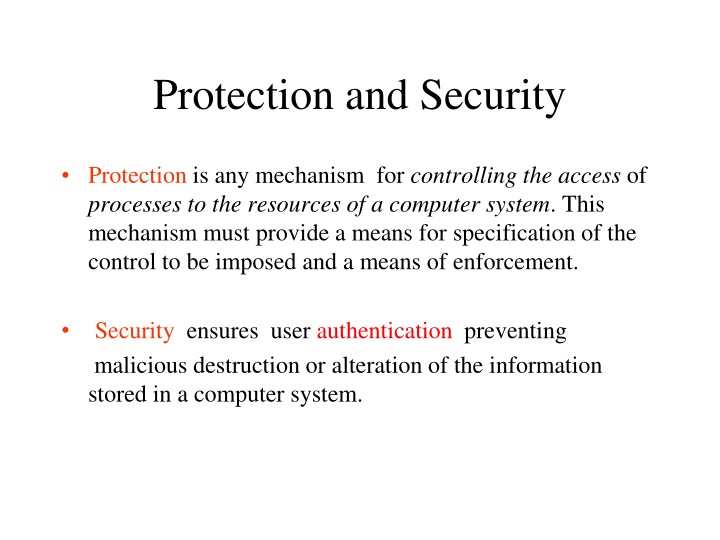 protection and security n.w