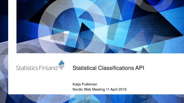 statistical classifications api n.w