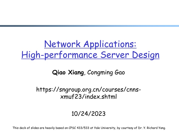 network applications high performance server n.w