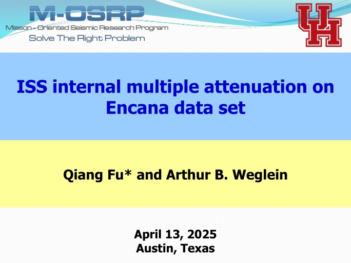 iss internal multiple attenuation on encana data n.w