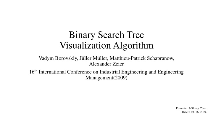 binary search tree visualization algorithm n.w