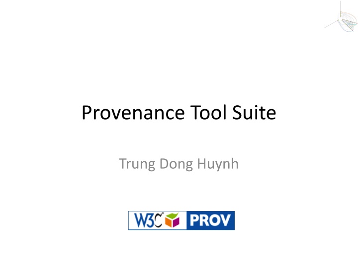 provenance tool suite n.w
