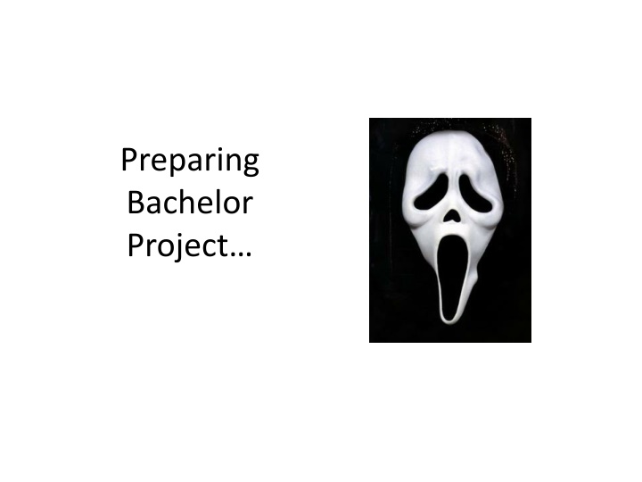 preparing bachelor project n.w