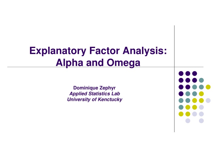 Explanatory Factor Analysis: Unveiling Latent Variables