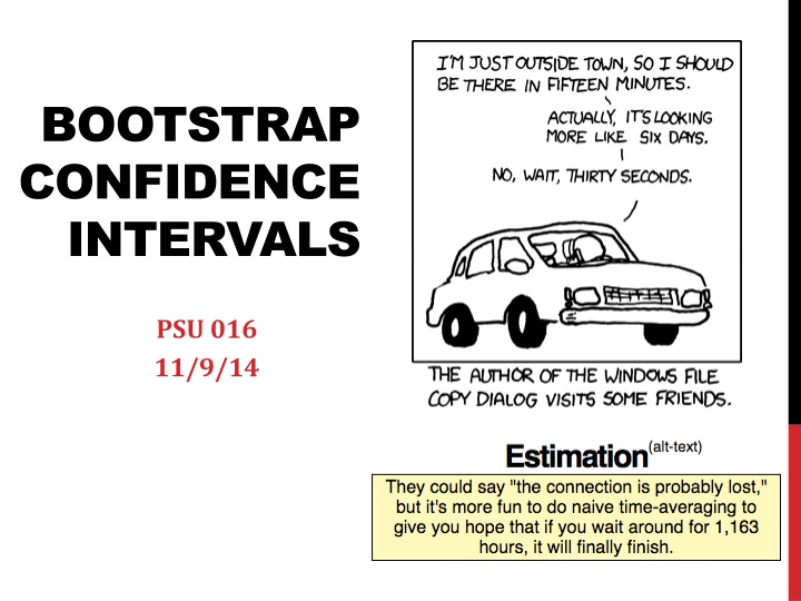 Bootstrap Confidence Intervals for Reese's Pieces