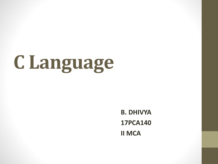 c language n.w