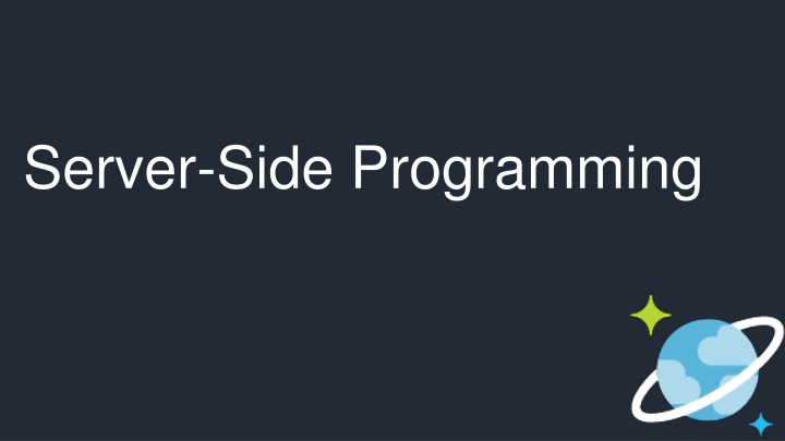 server side programming n.w