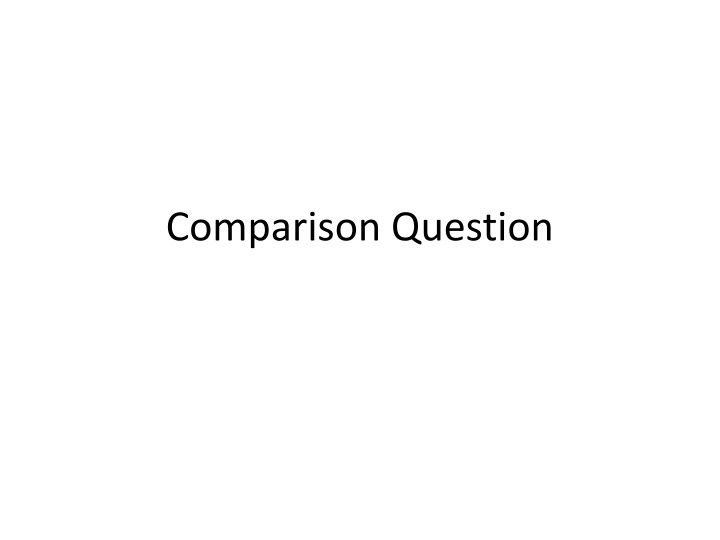 comparison question n.w