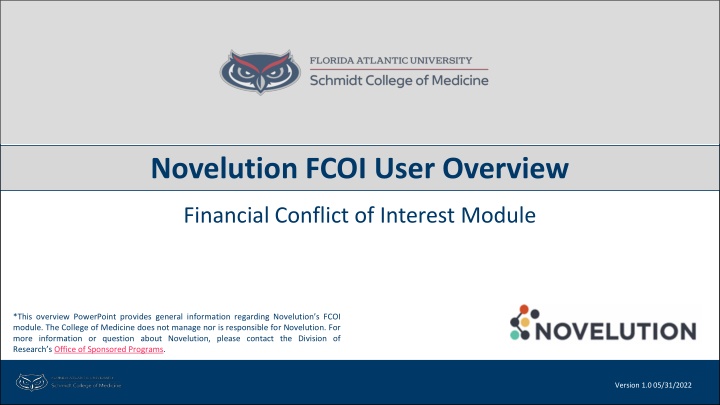 novelution fcoi user overview n.w