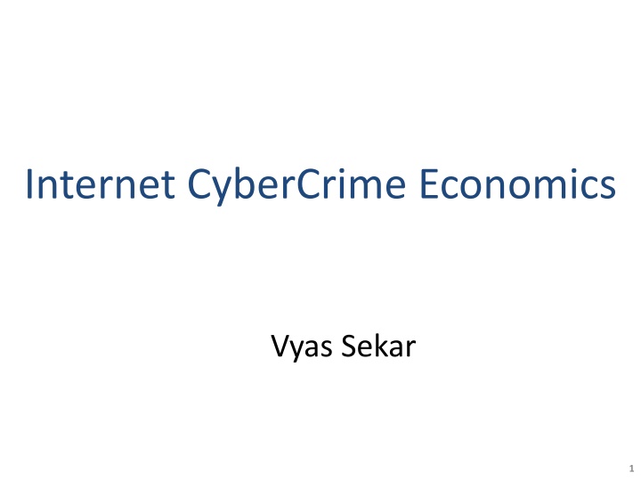 internet cybercrime economics n.w