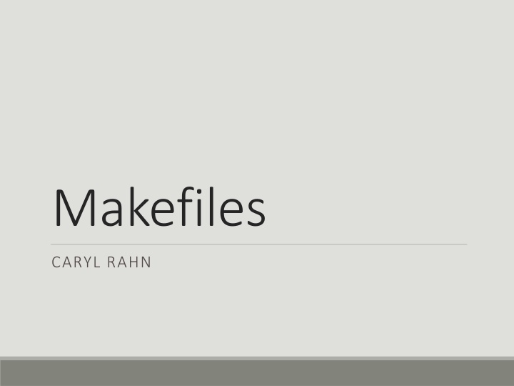 makefiles n.w