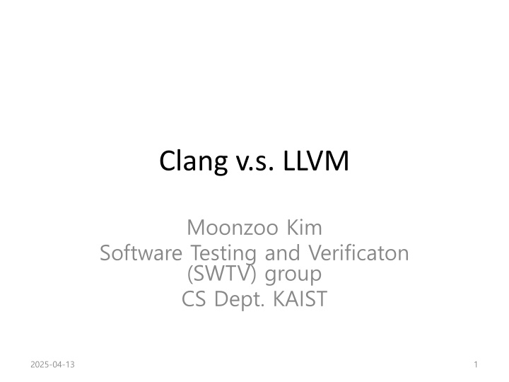 clang v s llvm n.w