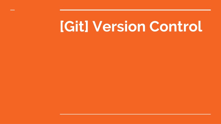 git version control n.w